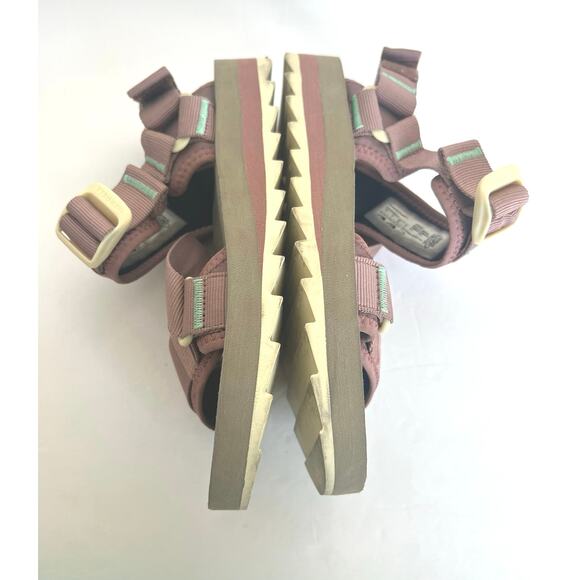 Merrell Comfort Pink Leather Buckle Strap Casual Sporty Slide Sandals Sz 7 - Picture 8 of 13